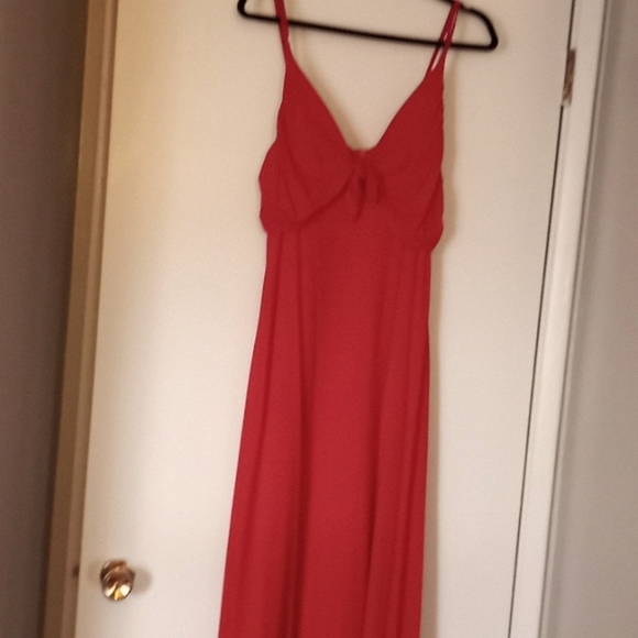 Red maxi dress LG Sleeveless - Picture 1 of 4
